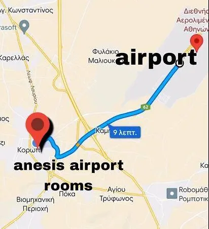 Anesis Airport Rooms 306 Koropíon Dış mekan fotoğraf